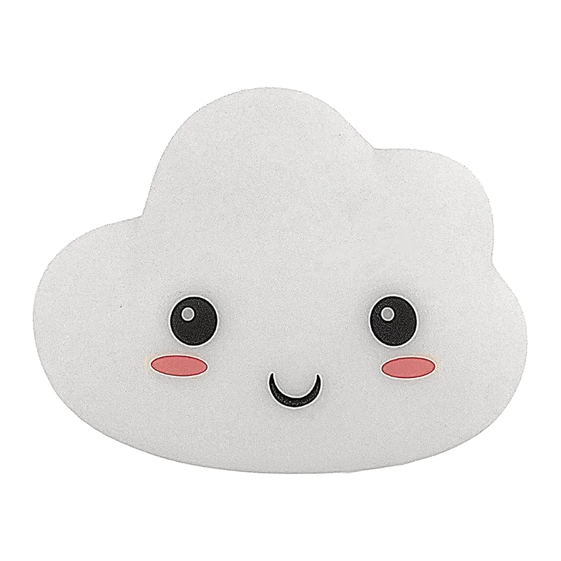 

1 шт. милый облачный ночник для детей, силиконовый светодиодный теплый светильник ильник для детской спальни с питанием от батарейки AAA (белы...