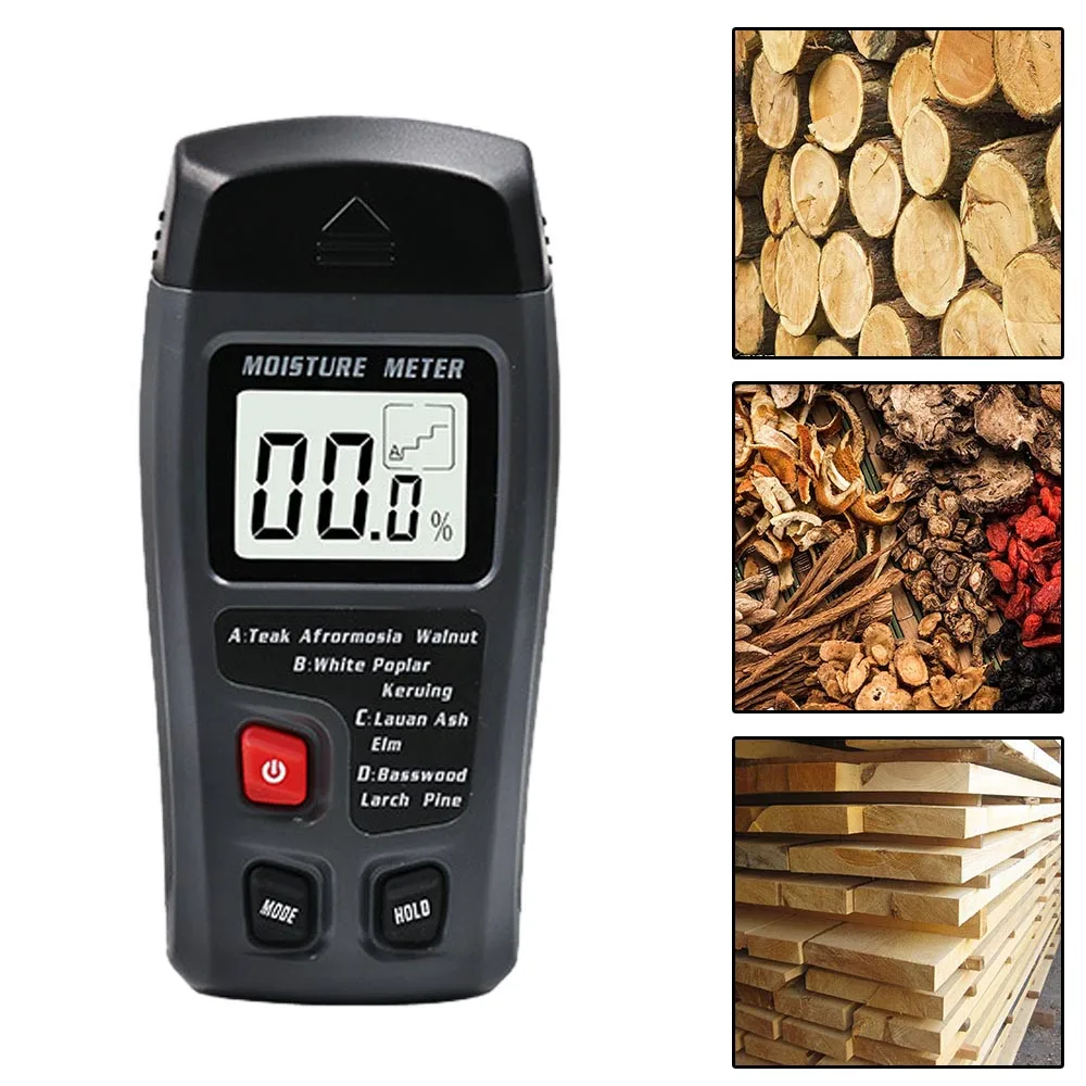 Портативный цифровой измеритель влажности древесины с ЖК-дисплеем портативный