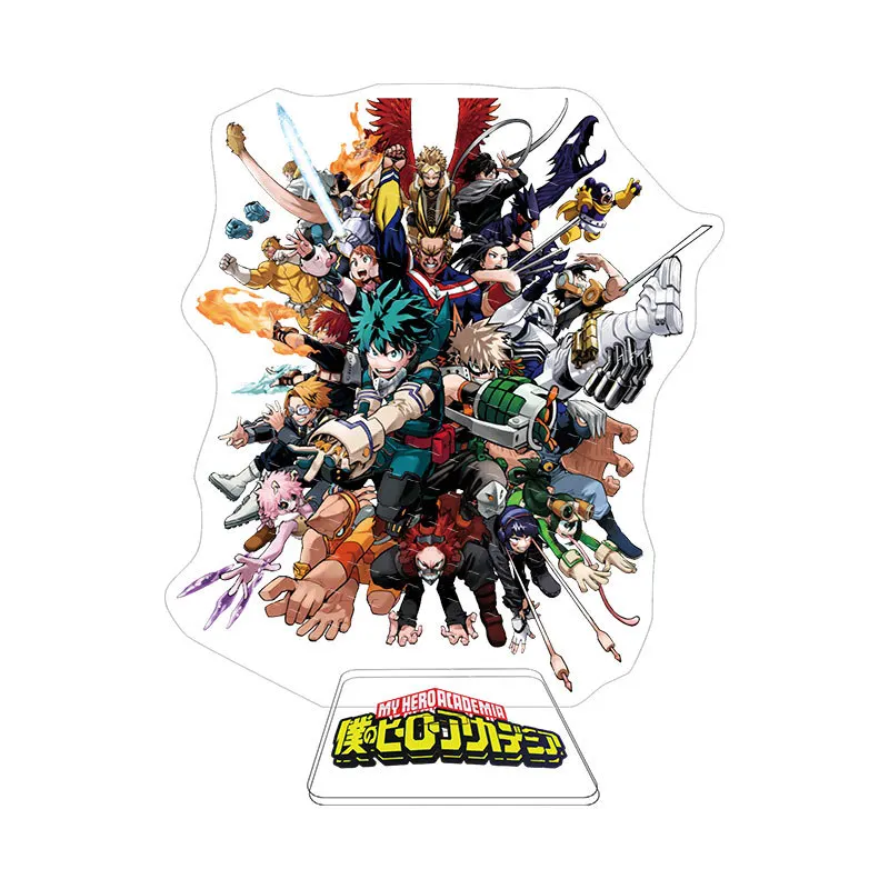 Hot Anime My Hero Academia Cosplay Stand Acrylic Figure Midoriya Izuku Todoroki Shoto Model Desk Decor Fans Collection Prop Gift |