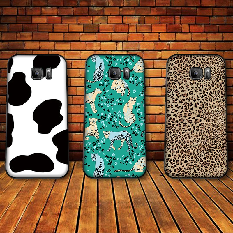 Чехлы для samsung S8 S9 S10 Plus ancient tone leopard NOTE 8 9 M10 M20 M30 S6 S7 Edge чехол телефона подарок |