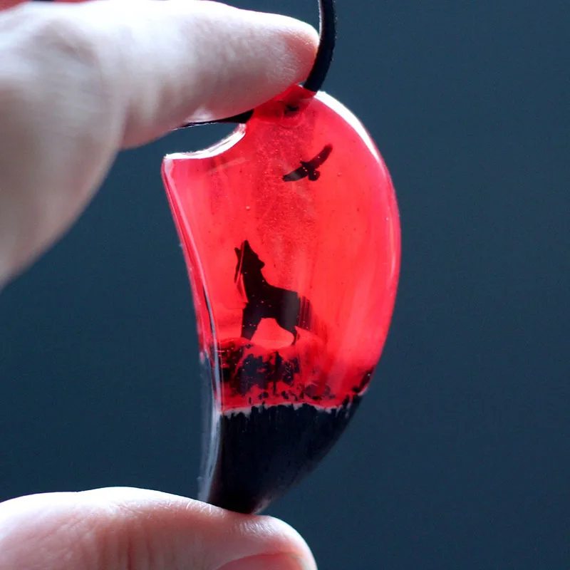 цепь чокер на шею цепочка женская Модное ожерелье с волком подвеской в виде Луны