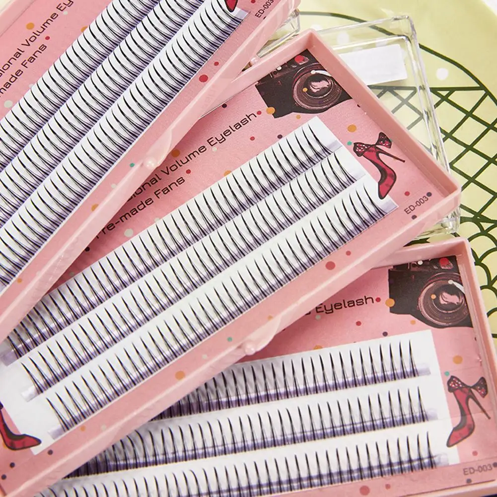 

Fake Eyelashes A Shape Premade Volume False Eyelashes to Natural Lasting Tools Cluster Easy Extension apply Long DIY Eye Ma Q8Q0