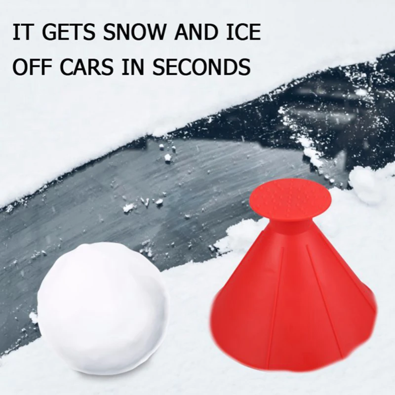 

Windshield Ice Scraper for Car Window Glass Ice Scraper Remove Magic Cone Shaped Snow Ice Shovel Removal Car Ice Scraper Tools