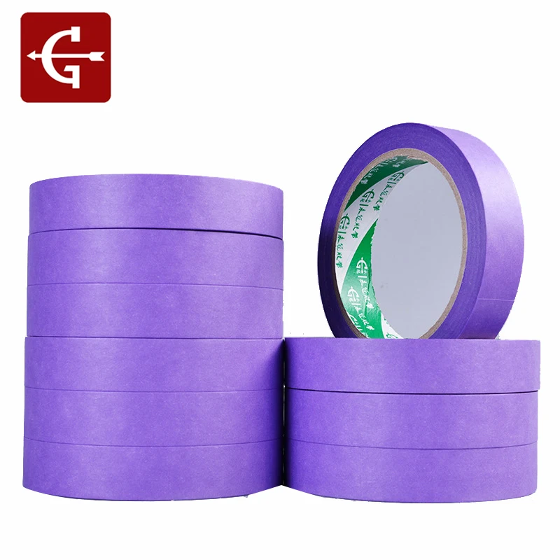 Маскировочная лента фиолетового цвета 25 м декоративная бумага для укрытия легко