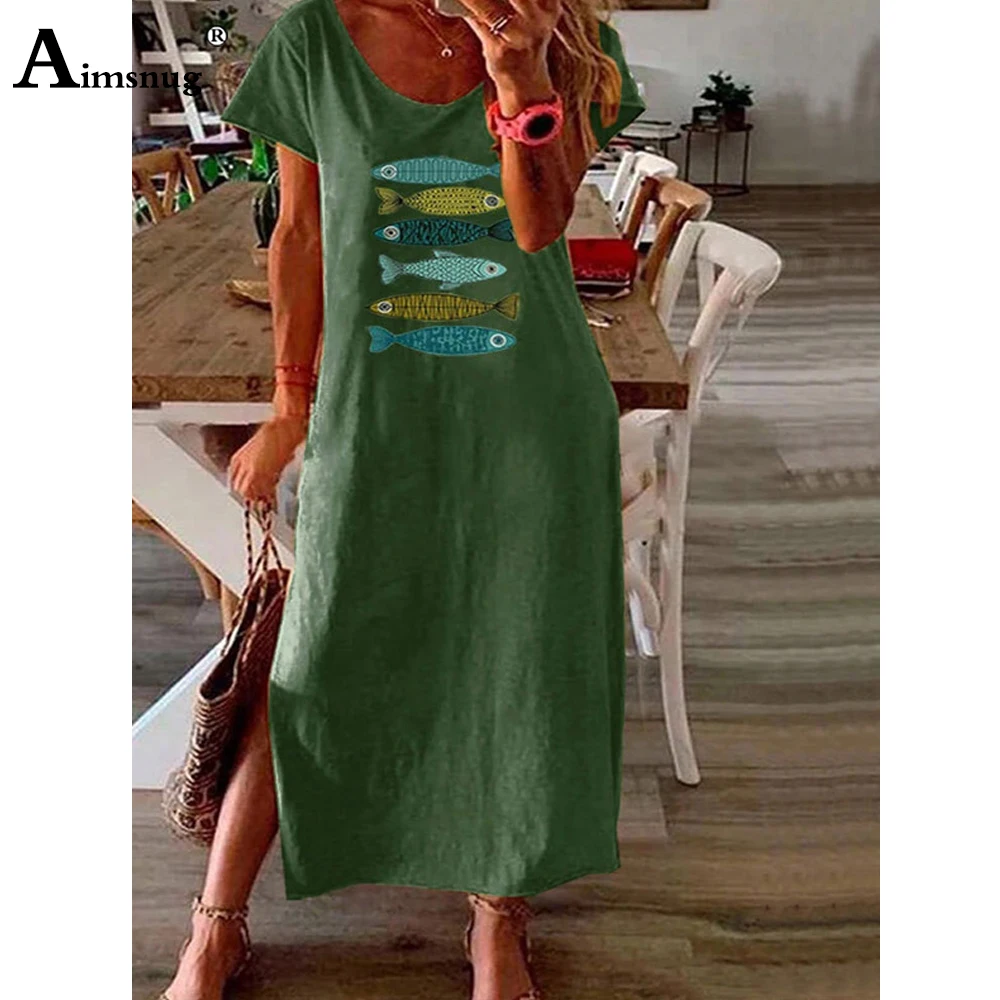 

2020 Plus size Women Elegant Long Dress Summer Vintage Floral Print Beach Dress Loose Split Ladies Bohemian Maxi Dresses Femme