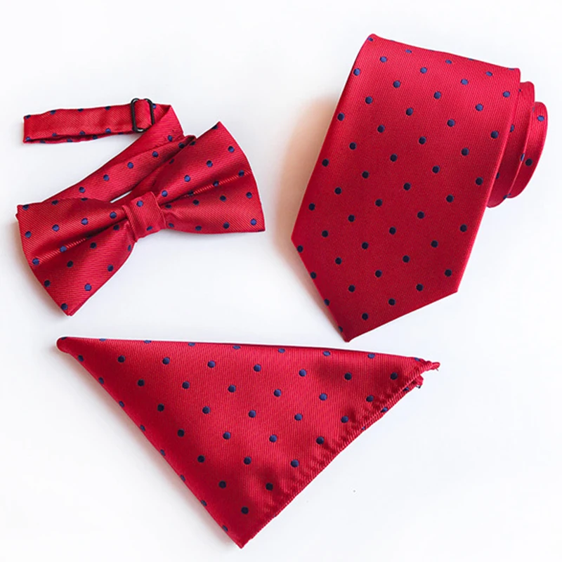 Модный Шелковый бабочка 8 см Карманный платок набор галстуков красная синяя