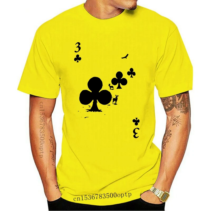 

New Clubs Forest Playing Card Love Ace Man T-shirt