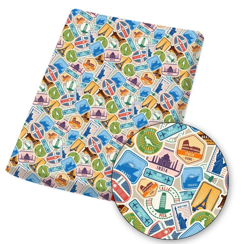 Polyester Cotton Fabric Liberty kangaroo Letter Printed Cloth Sheets Handmade Mask Dress Making DIY Crafts Supplies 45*145cm 1pc - купить по