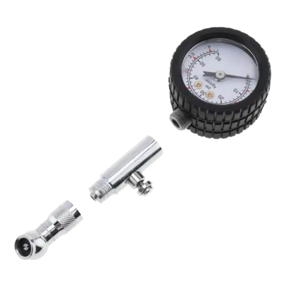 

Tire Tyre Air Pressure Gauge Dial Meter Tester Tool 60 Psi For Car Motorcycle