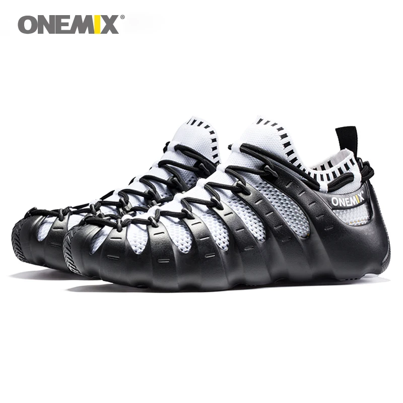 구매 ONEMIX 로마 신발 야외 산책 실내 양말 신발 운동화 조깅 남자 운동화 여성 스포츠 샌들 슬리퍼