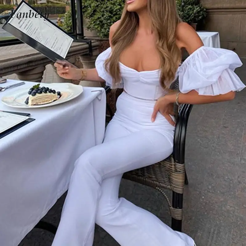 

Женский уличный костюм из двух предметов, модный топ на молнии с открытой спиной и длинные брюки, привлекательный сетчатый костюм без брете...