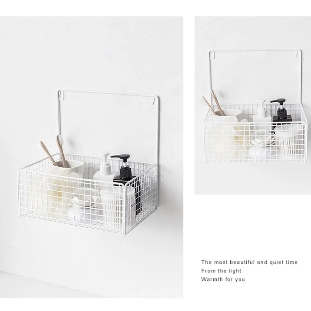 Скандинавские подвесные настенные железные корзины для хранения коробка с