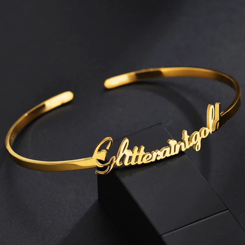 Индивидуальный именной браслет персонализированный на заказ табличка с