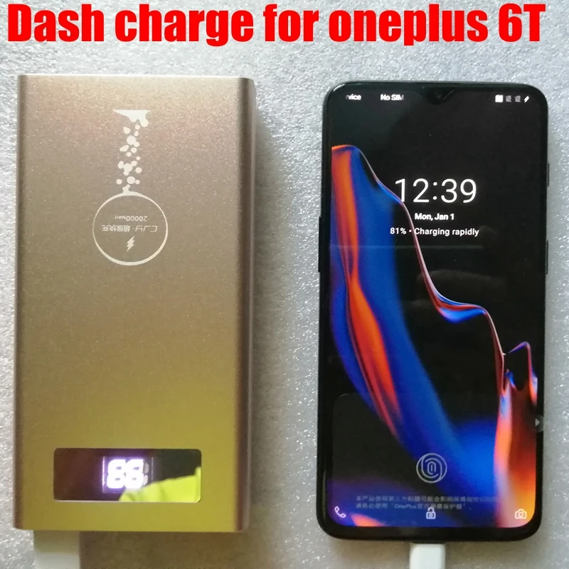 20000 мА/ч, Мощность power Bank 5V 4A Vooc быстрое зарядное устройство для мобильного телефона Oneplus 6, 6 комплектов/партия, 5T 5 3T Oppo R17 R15 R11 Vivo зарядки Мощность банка