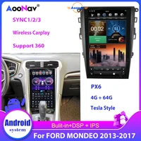 car radio tesla head unit multimedia player for ford mondeo 2013 2017 car navigator dvd autoradio auto stereo tape recorder