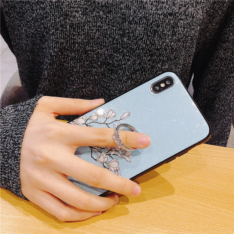 С подставкой-держателем в виде кольца чехол для телефона OPPO A3 A37 A5 A3S A57 A39 A59 F1S A7 AX7