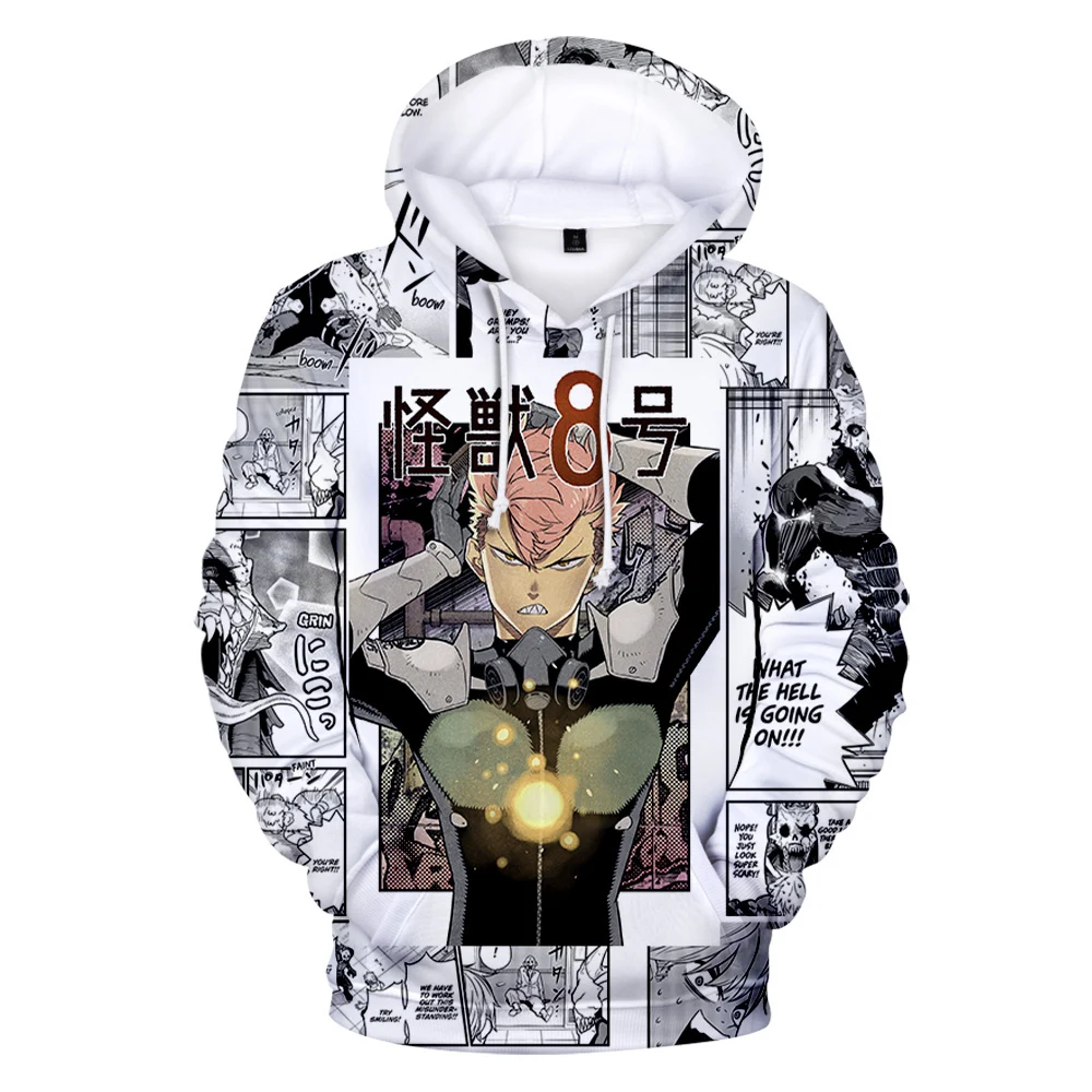 

Harajuku Cosplay Kaiju No 8 Punk Gothic 3D printed Hoodies Sweatshirts Boys/Girls Sweatshirt Adult Child Casual Pullovers