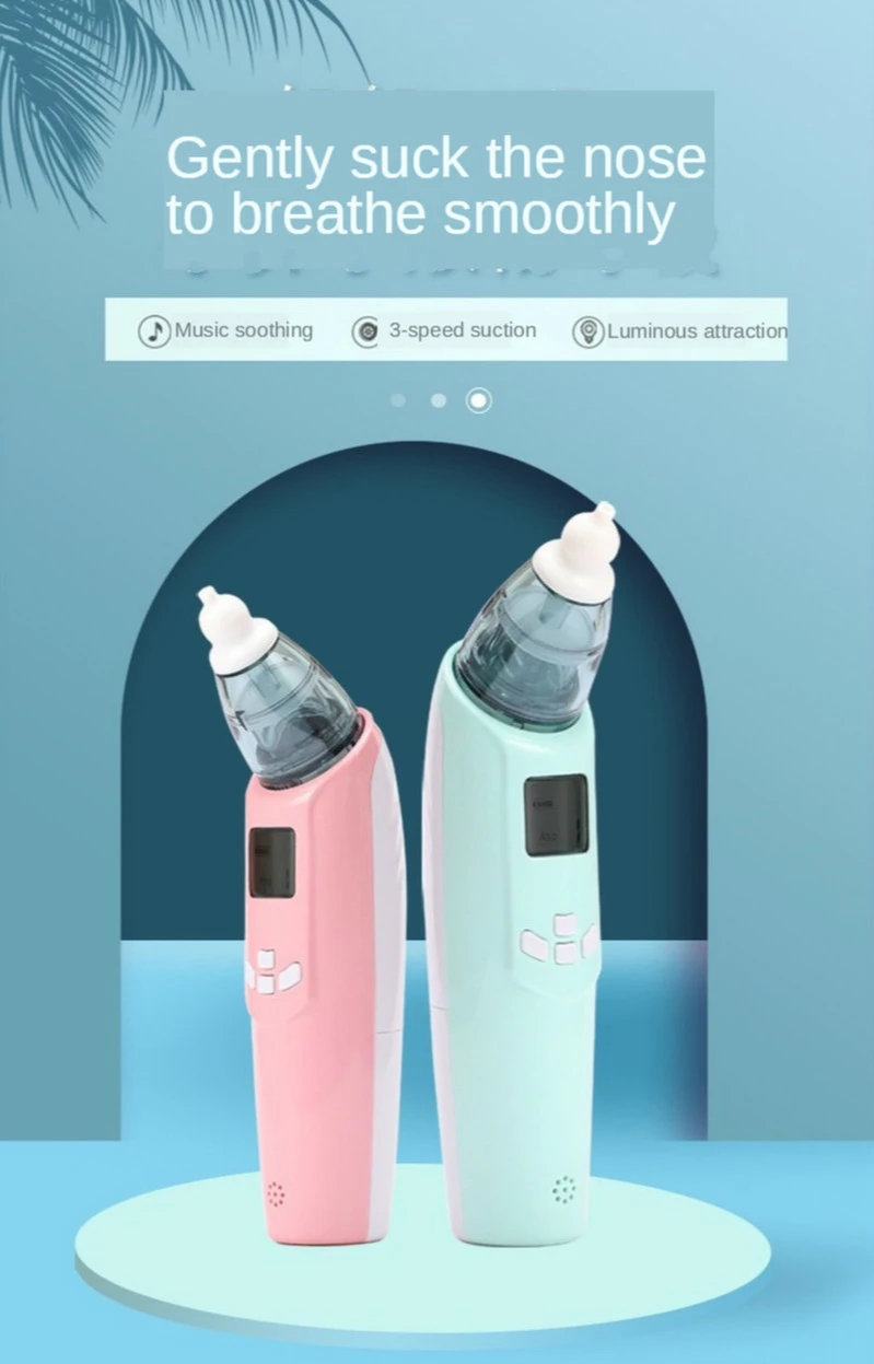 

New Electronic Nasal Aspirator with Screen Music Nasal Aspirator Baby Electric Nasal Aspirator Newborn Baby Nose Cleaner
