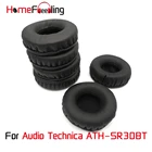 Амбушюры Homefeeling для Audio Technica ATH-SR30BT ATH SR30BT, круглые универсальные амбушюры Leahter, запасные части, амбушюры