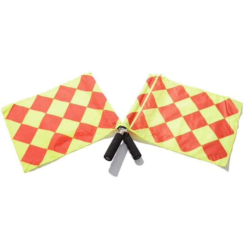 Футбольный матч патруль флаг линеман футбольный рефери оборудование помощник