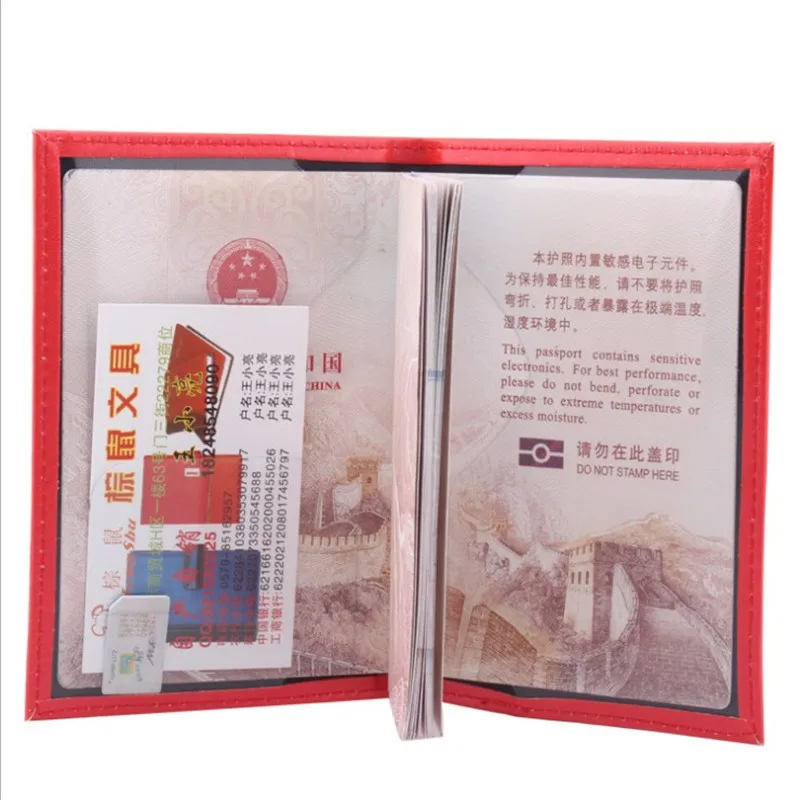 

New Travel Passport Cover Protective Card Case Women Men Travel Credit Card Holder Travel ID&Document Passport Holder Protector