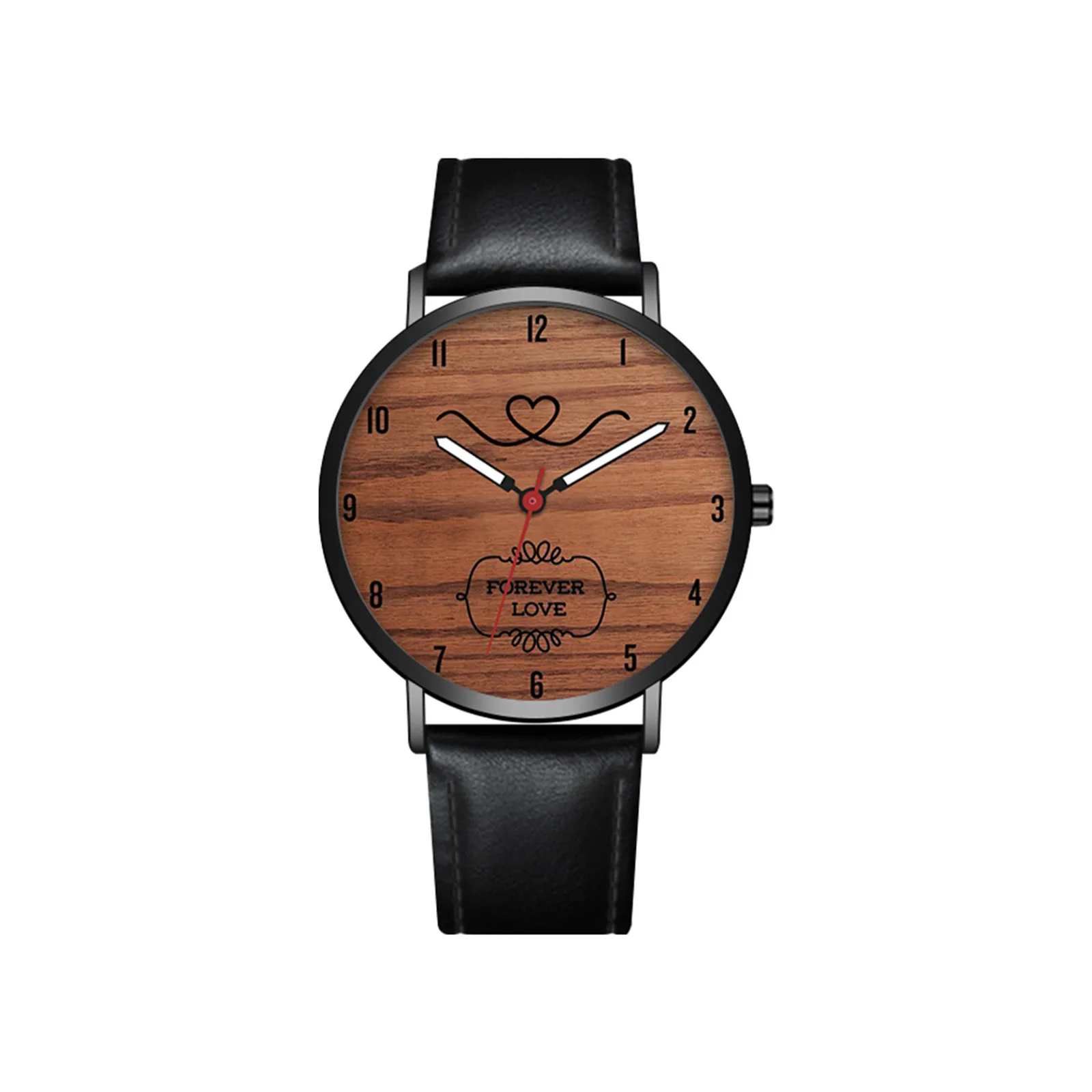 

Valentine's Day Women Watch Wooden Dial Ladies Wristwatch Fashion Analog Quartz Watch Couple Watch For Woman Gift Relojes Mujer