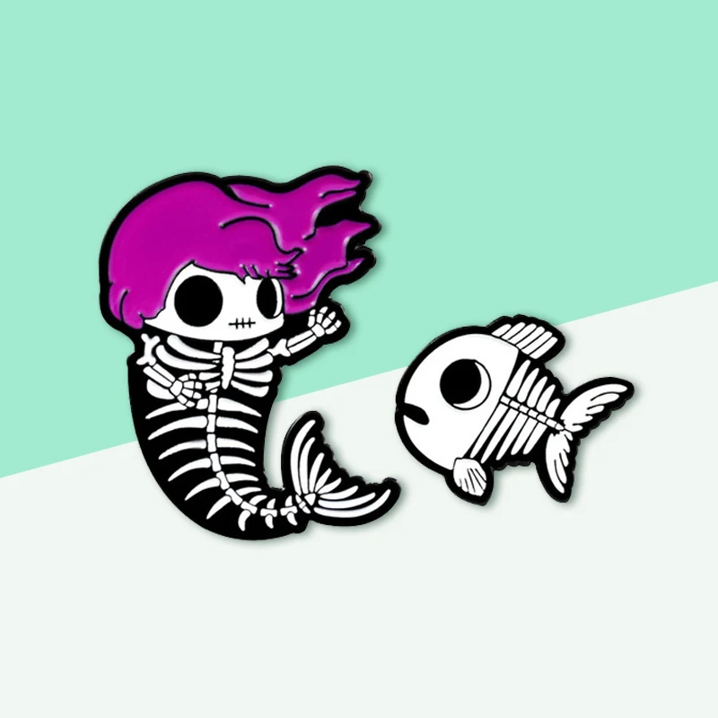 2 шт./комплект заколки с животными в стиле панк фиолетовые красные волосы