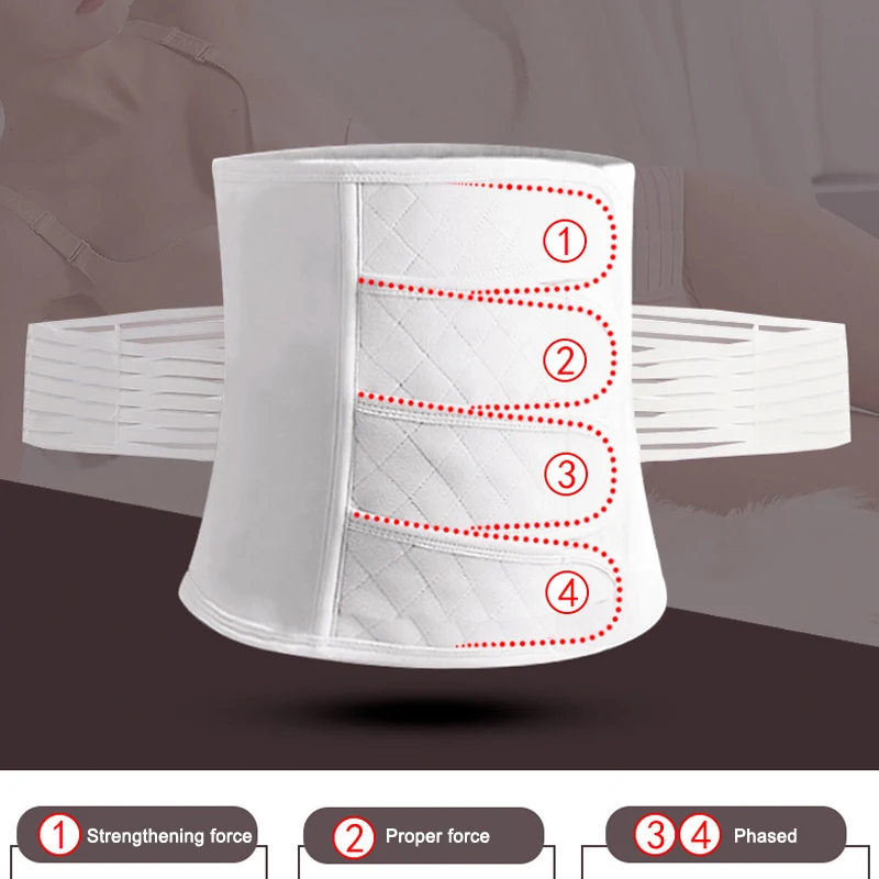 

Postnatal Support Belly Band High Waist Shaping Belly Band Women 2-in-1 Belt Set can CSV