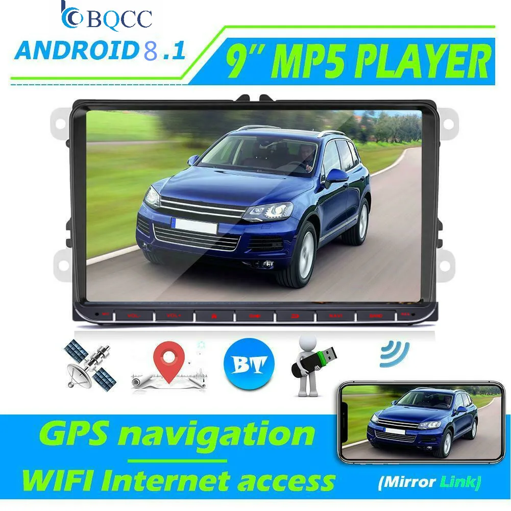 Автомагнитола на Android 8 1 9 дюймовый емкостный сенсорный экран GPS навигация Bluetooth USB