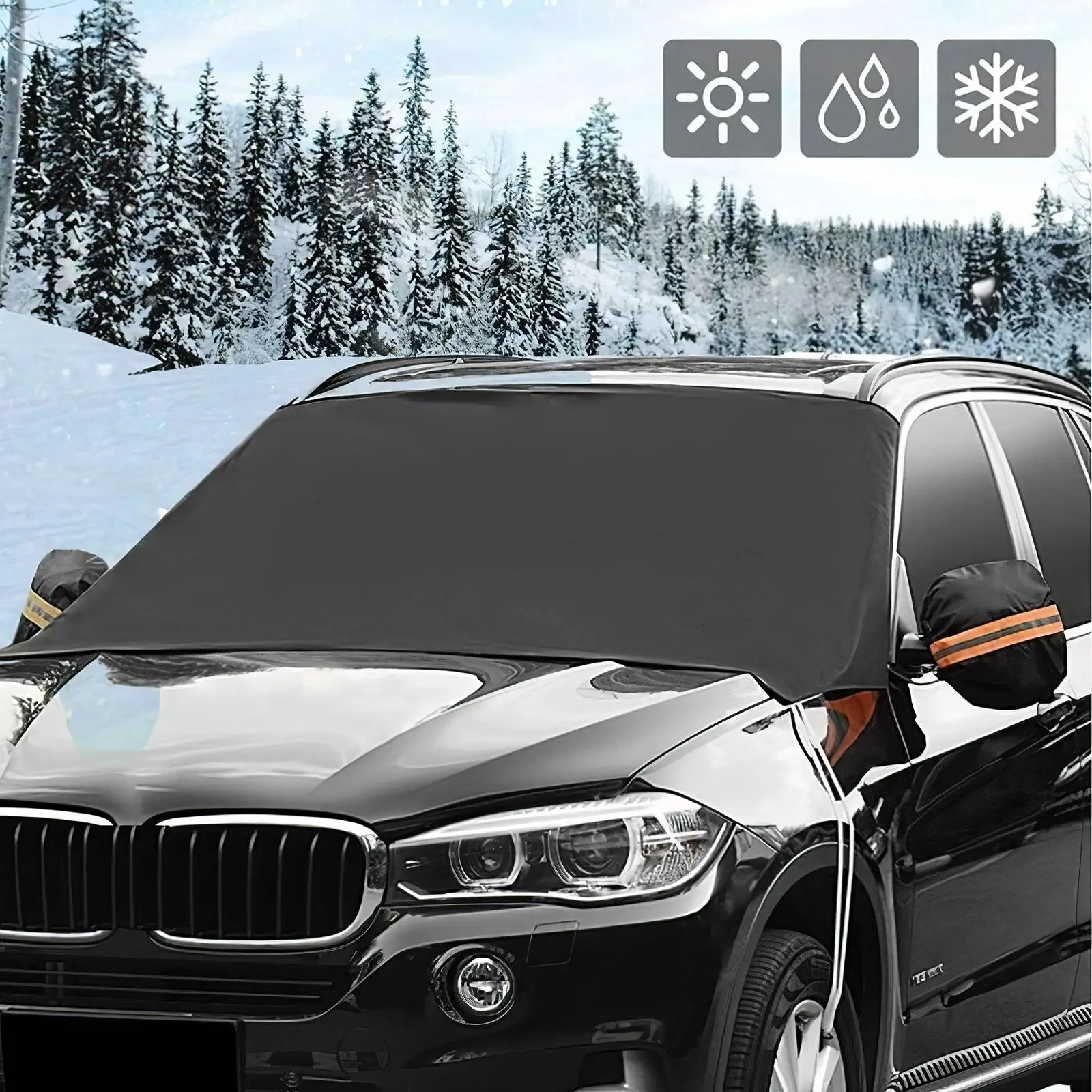 

New Prevent Snow Ice Sun Shade Dust Frost Freezing Car Automobile Magnetic Sunshade Cover Protector Cover Universal For Auto