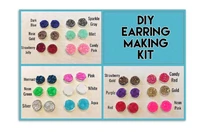 100sets diy earring kit druzy earring kit jewelry making kit earring set diy kit diy jewelry druzy studs 12mm druzy