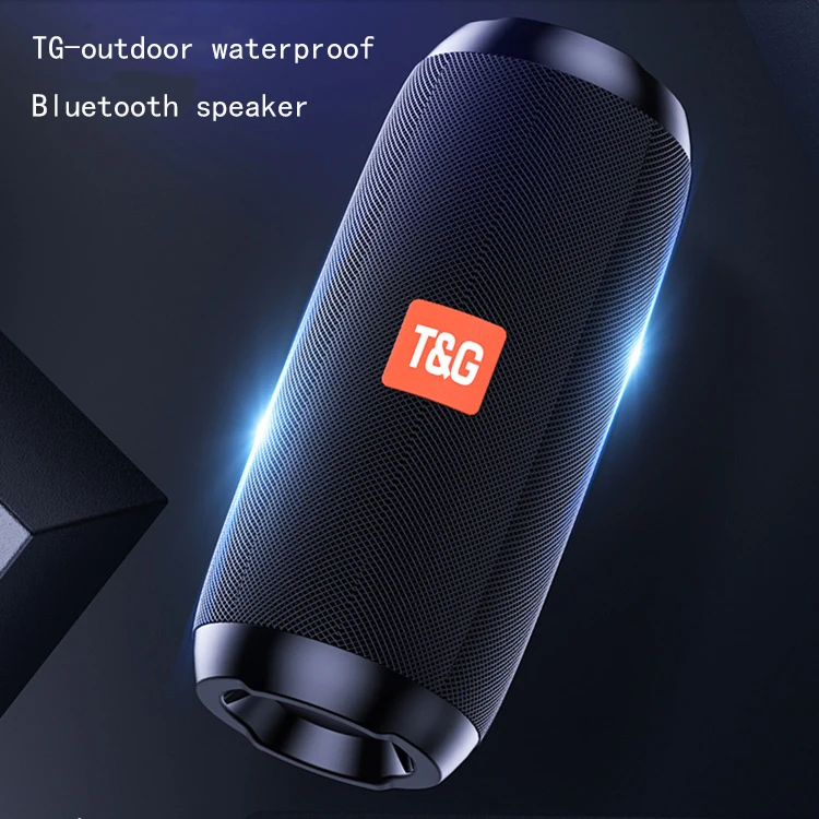 

TG117 Wireless Bluetooth Speaker Bass Column Outdoor Waterproof Portable Speakers with FM AUX TF Card USB
