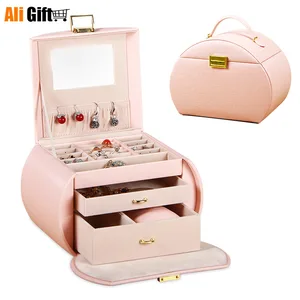 Коробка для ювелирных изделий принцесса европейская деревянная коробка для ювелирных изделий большая емкость Многослойные Запираемые серьги для ногтей ожерелье коробка для хранения