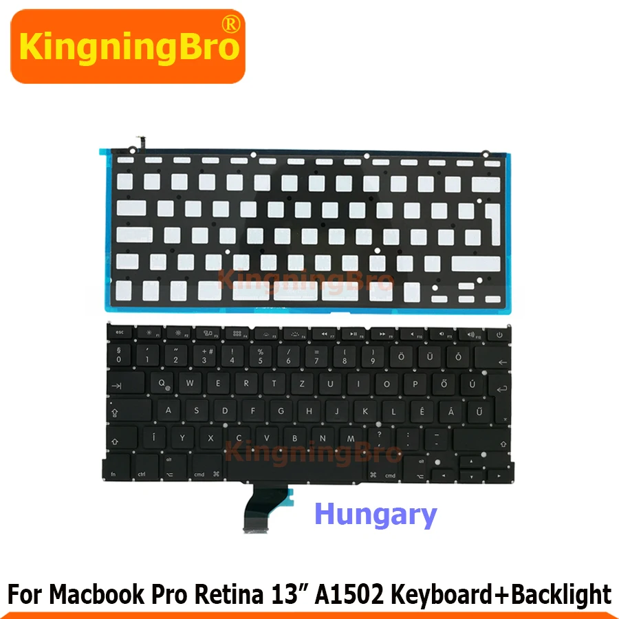 5 комплектов Новинка A1502 венгерский клавиатура с Подсветка для Macbook Retina 13 &quotA1502