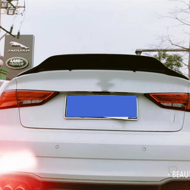 Применение для Audi A3 седан спойлер 2014 2019 год 4 дверный реальные глянцевое