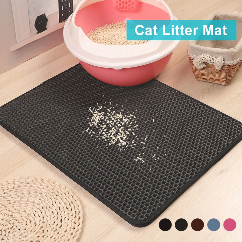 Водонепроницаемый коврик для кошачьего туалета складной нескользящий