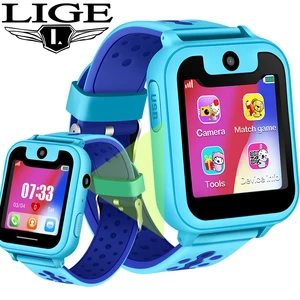lige children smart watch baby watch lbs position tracker sos emergency phone call girl boy kids smart watch support sim card free global shipping