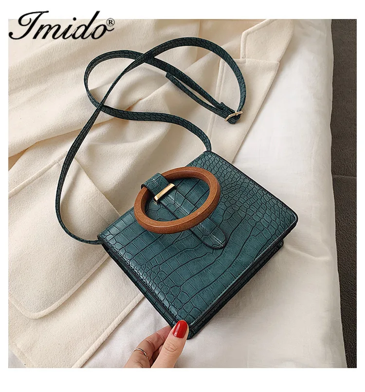 

Vintage Square Crossbody Bag 2020 Fashion New Quality PU Leather Women's Designer Handbag Stone Pattern Shoulder Messenger Bag