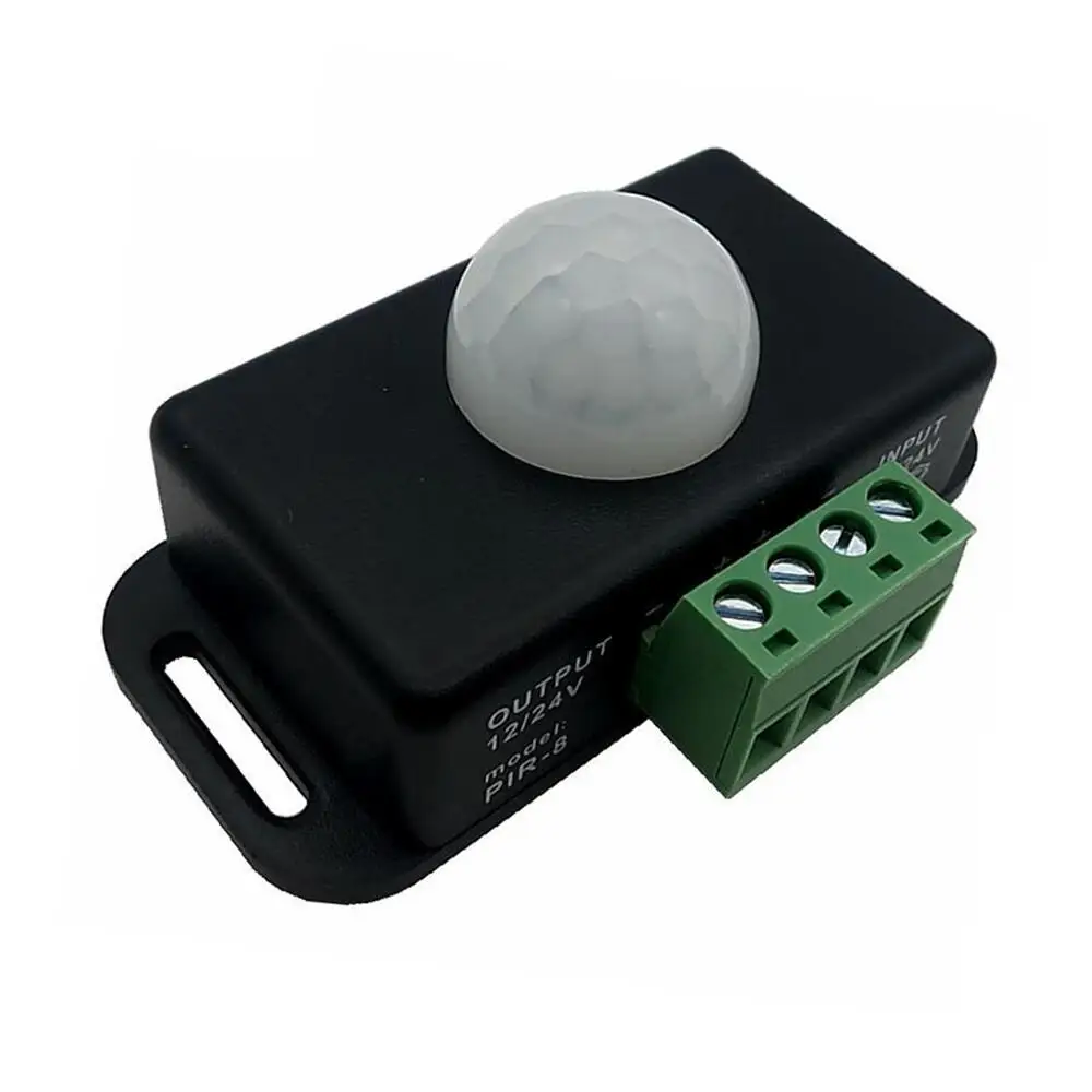 Free shipping Body Infrared PIR Motion Sensor Switch Human Motion Sensor Detector Switch For LED Light Strip Tape,DC 12V/24V