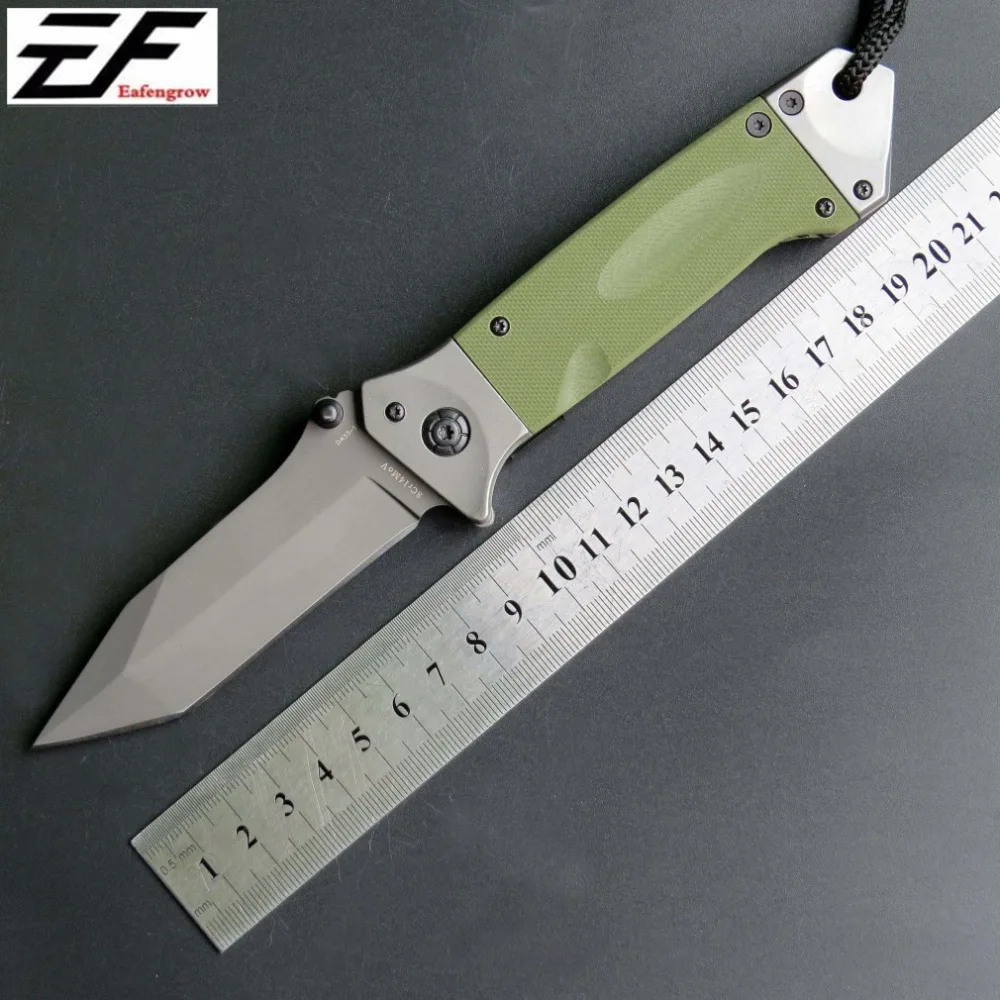 Складной нож DA35 Карманный охотничий стальное лезвие G10 ручка тактические ножи