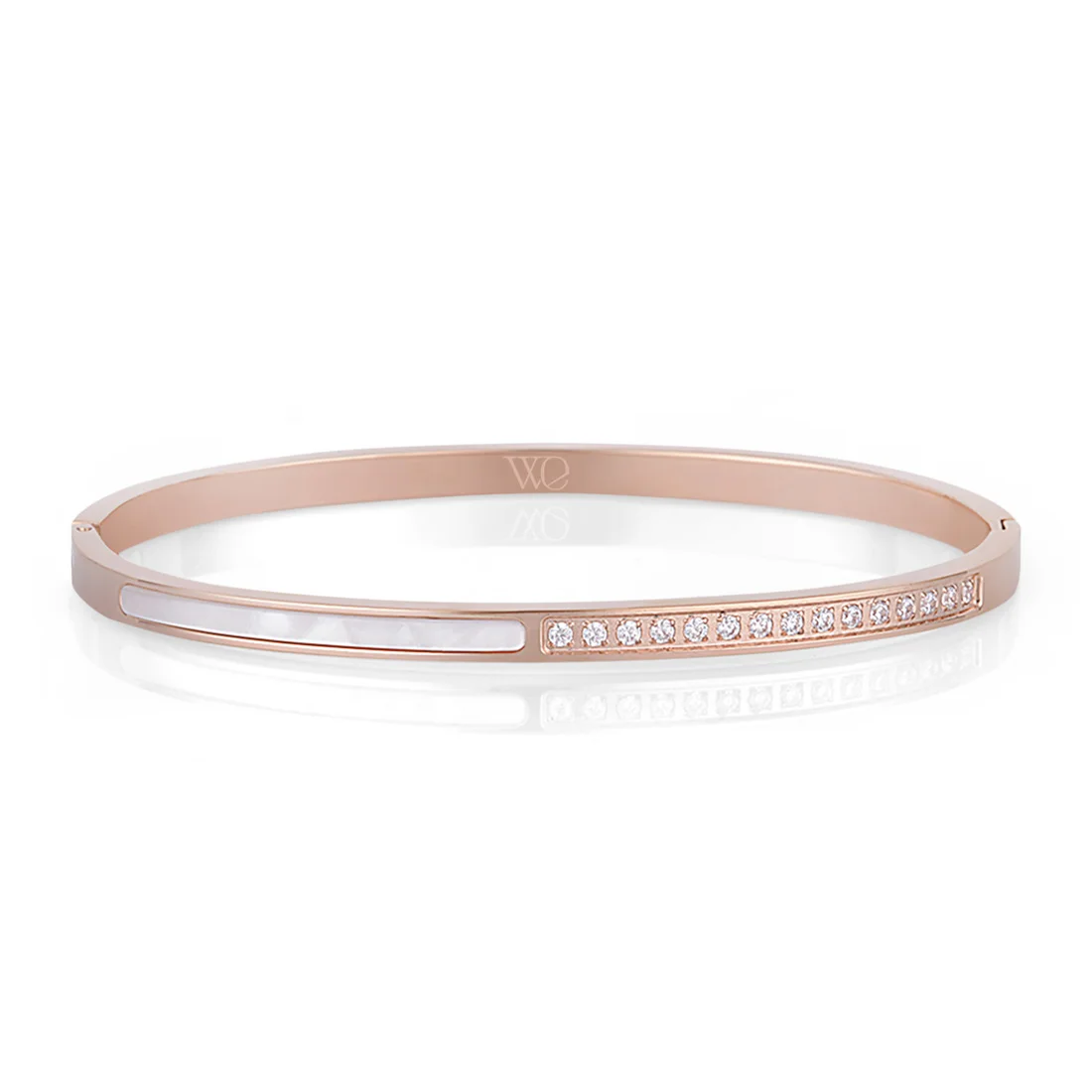 

Wesse JWEL1053 Womens Bracelet Bangles Fashion Jewelry Steel Rose Gold Birthday Gift for Womens