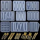 Заколка для волос из эпоксидной смолы, силиконовая форма для ручной работы, для изготовления ювелирных изделий из смолы