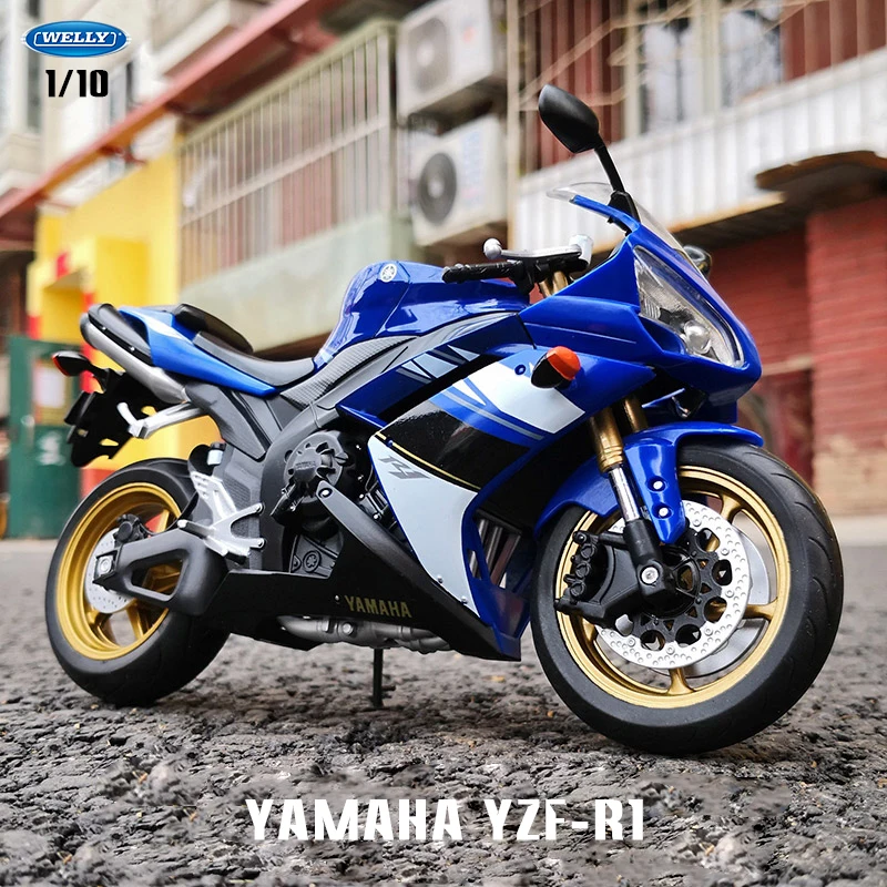

Welly 1:10 Hot New YAMAHA YZF-R1 Kawasaki HONDA Original Authorized Car Simulation Alloy Car Motorcycle Model Toy Car Collecting