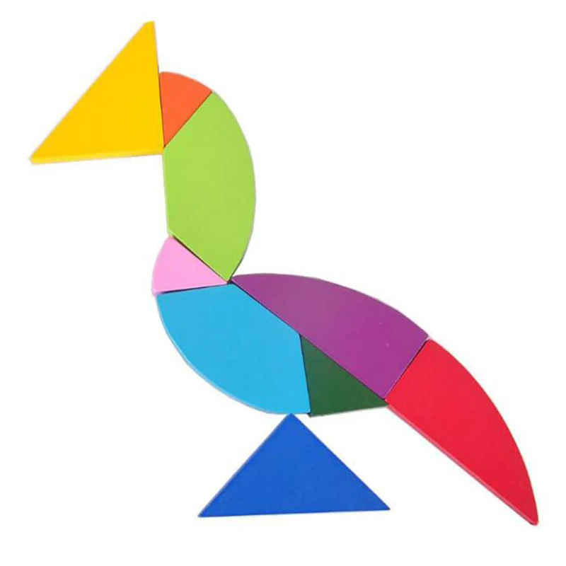 Пазл раздвижные красочные деревянные IQ Пазлы для детей логическая игра