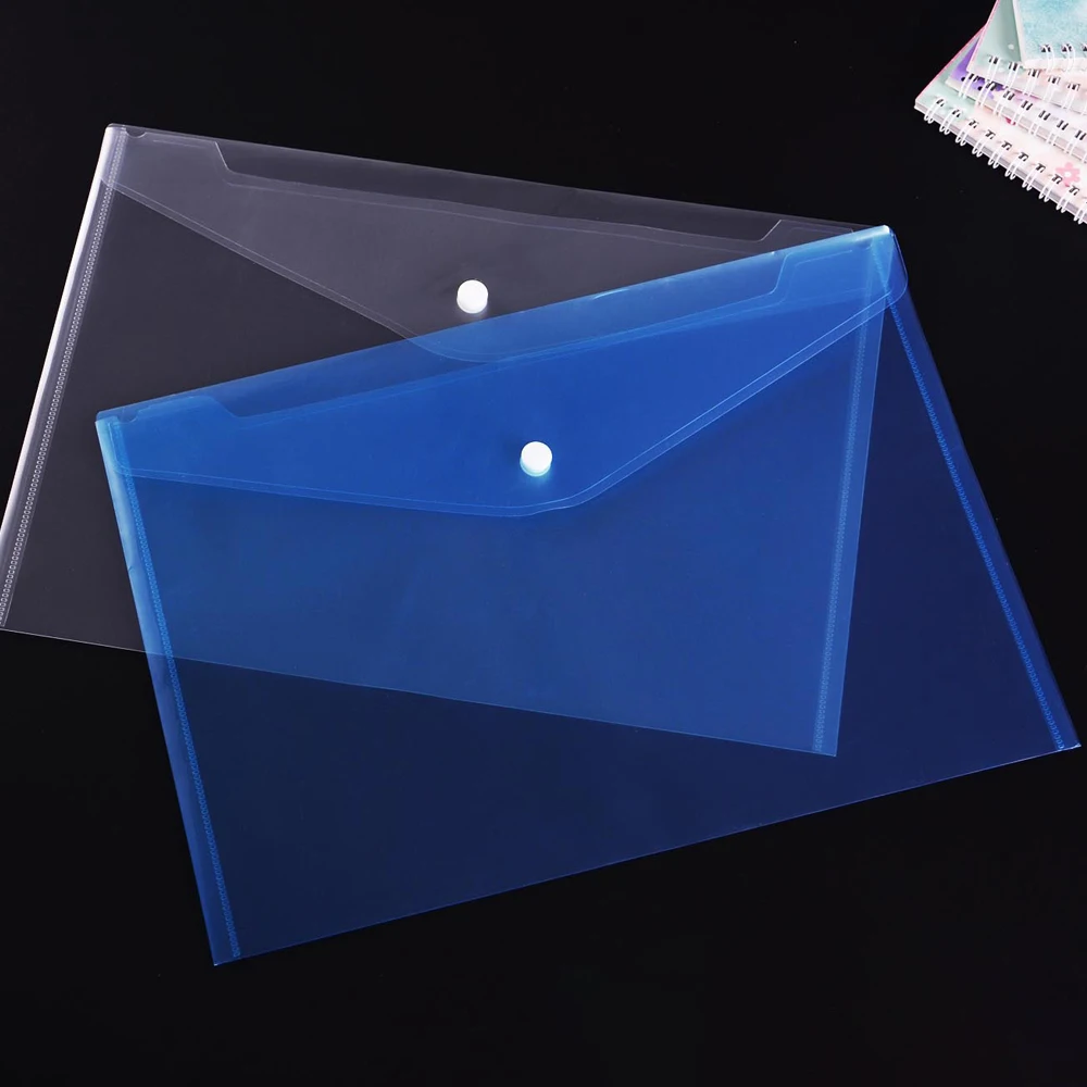

Plastic Envelopes Premium Quality Clear Document Folders Poly Envelope Folders Transparent Project Envelope Folders Snap Button