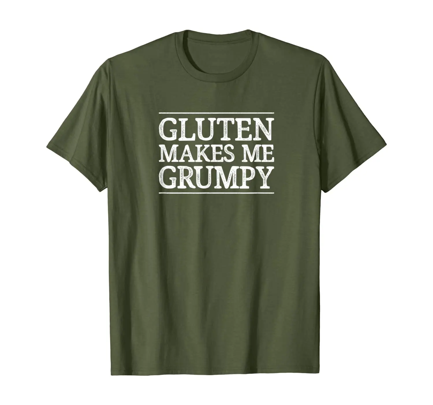 

Gluten Makes Me Grumpy - Vintage Style T-shirt