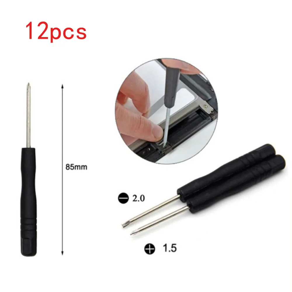 12 unids/set Mini destornillador teléfono móvil Kit de herramientas de reparación de reloj teléfono portátil de precisión accesorios para destornilladores conjunto de herramientas de mano
