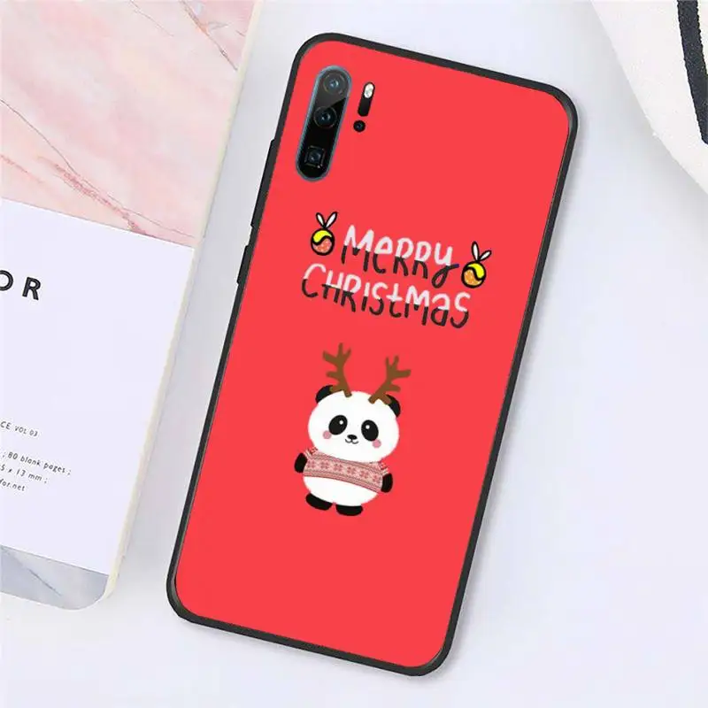 

Merry Christmas elk bear cute animal Phone Cases For Huawei honor Mate P 10 20 30 40 Pro 10i 9 10 20 8x Lite Y91C V17 6.38 6.44