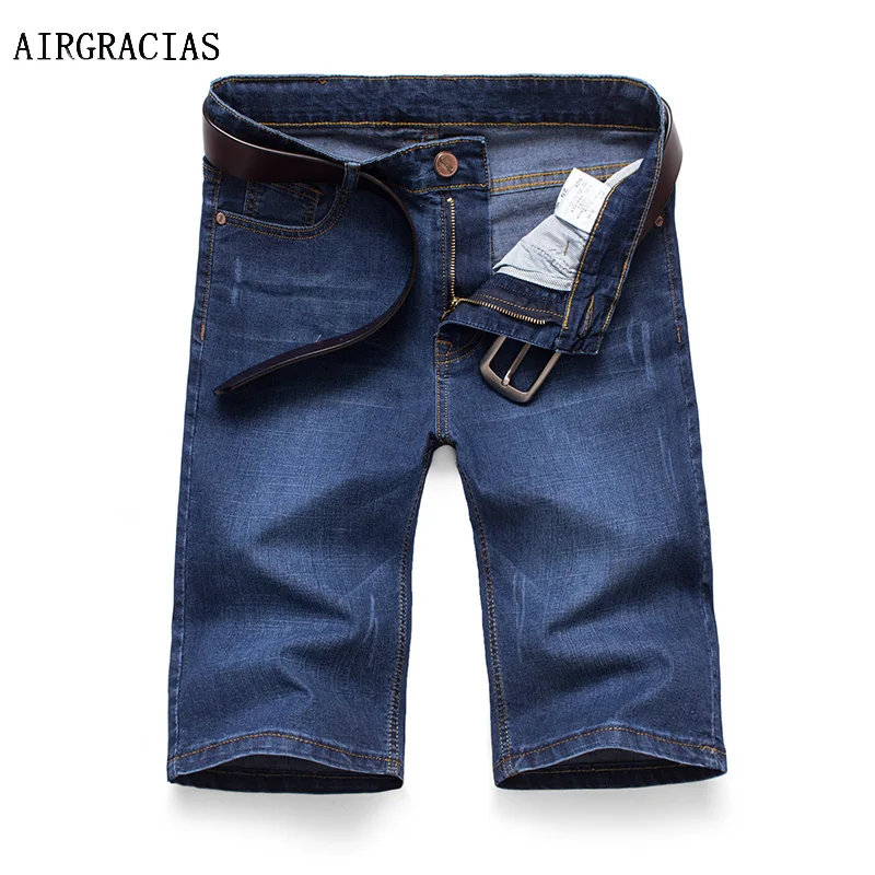 Летние мужские шорты-бермуды эластичные прямые джинсовые шорты размеры 28-46 2020 |