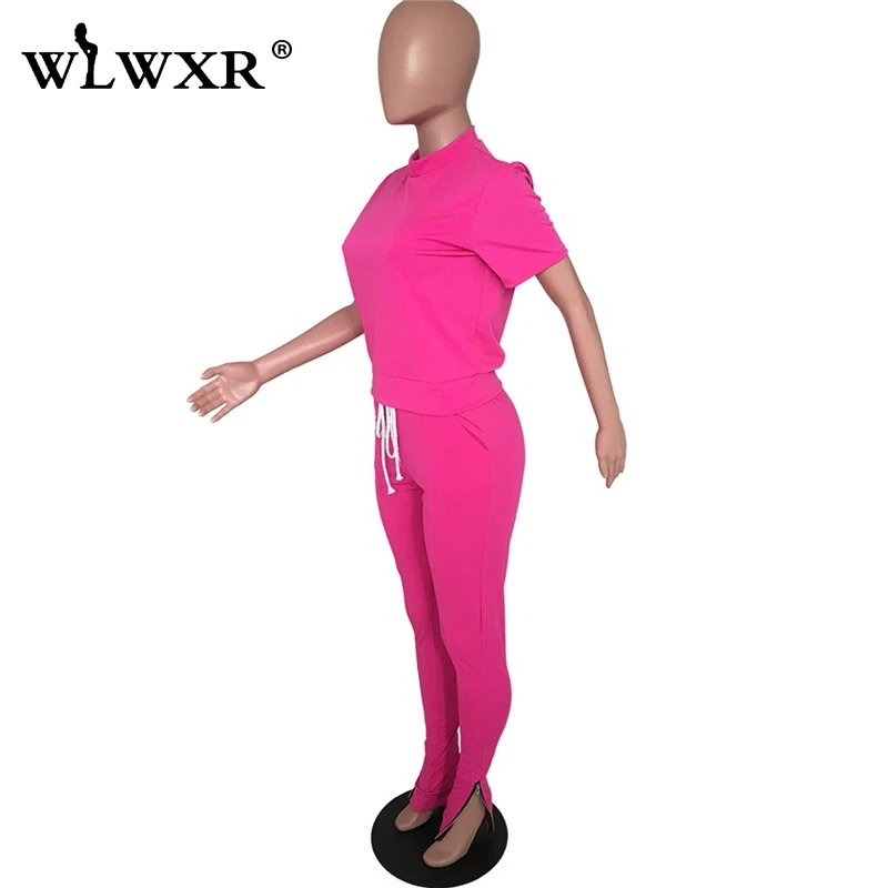 Спортивный костюм WLWXR в розовом и черном цвете| |